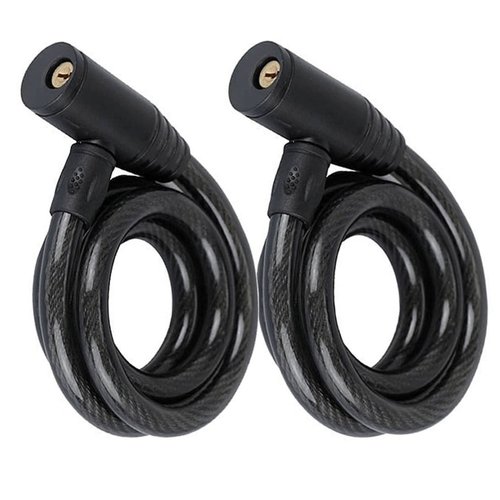Kit Cadeados para Bicicleta Atrio 8x1000mm com Chave 2 Unidades