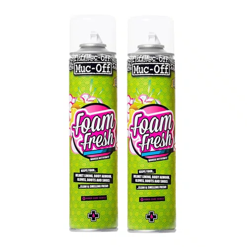 Kit Espuma Muc-Off Foam Fresh para Limpeza de Forro de Capacete e Sapatilha 2 Unidades