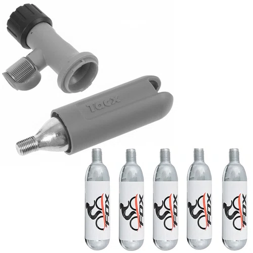 Kit Gatilho Co2 Tacx com Regulador + 5 Refis 16 gramas Kit Gatilho Co2 Tacx com Regulador + 5 Refis 16 gramas