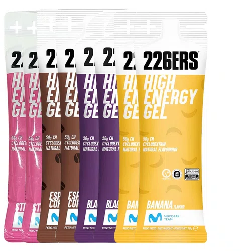 Kit Gel Isotônico 226ERS High Energy 4 Sabores 8 Unidades 50 gramas