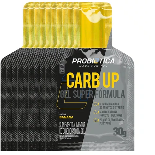 Kit Gel Isotônico Probiotica Carb-Up Super Fórmula Banana 10 Unidades