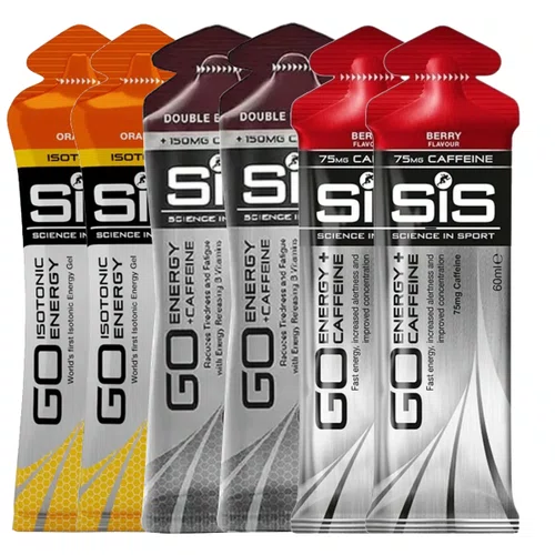 Kit Gel Isotônico SIS Go Energy 3 Sabores 6 unidades