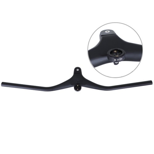 Guidão de Bicicleta Bike Prime Carbon MTB 90/760mm + Suporte Integrado para Ciclocomputador