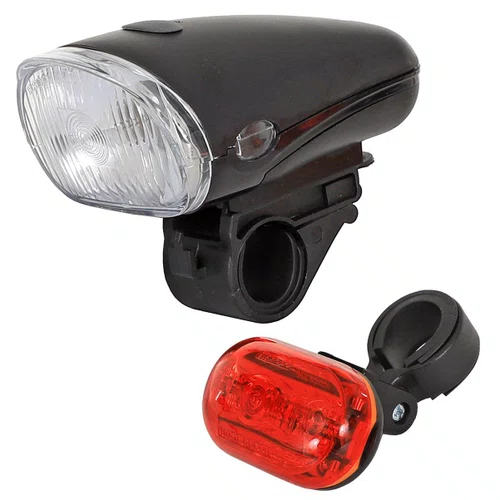 Kit Iluminação Farol de Bicicleta Q Lite + Sinalizador Traseiro CG-404