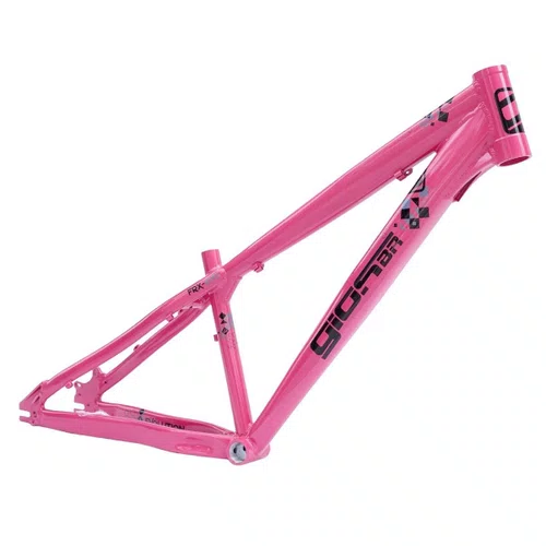 Kit Quadro de Bicicleta Gios FRX Evo Rosa + Selim Gios Rosa + Manopla ...