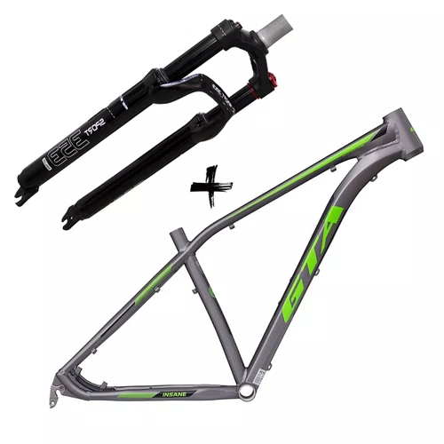 Kit Quadro de Bicicleta GTA Insane 29 + Suspensão de Bicicleta  GTA Sport 353 29 100mm