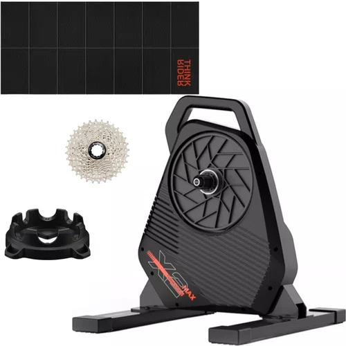 Kit Rolo de Treino ThinkRider X2-Max Smart + Tapete + Suporte de Roda + Cassete 10 vel 11-32