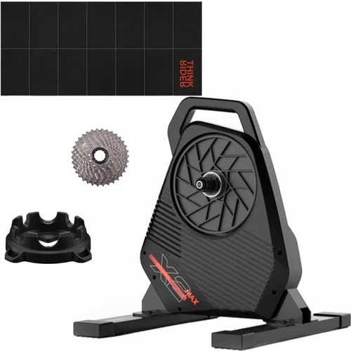 Kit Rolo de Treino ThinkRider X2-Max Smart + Tapete + Suporte de Roda + Cassete 11 vel 11-28