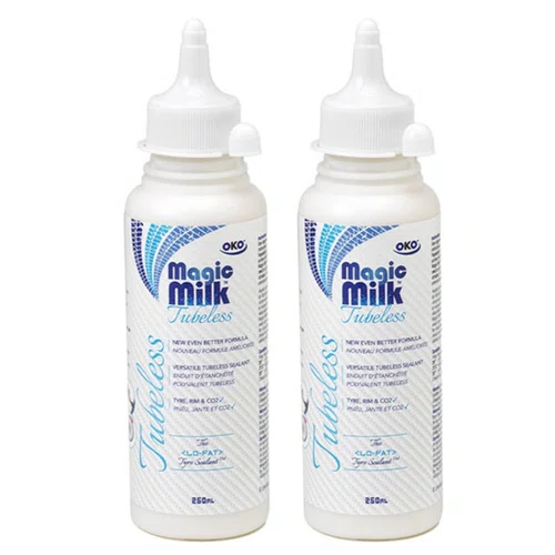 Kit Selante para Pneu de Bicicleta Tubeless OKO Magic Milk 250ml 2 Unidades