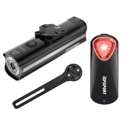 Kit Sinalização Smart Igpsport Farol VS1200 + Sinalizador Smart Radar SR30