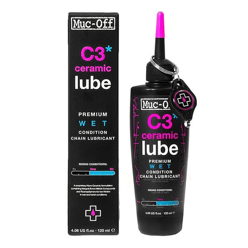 Lubrificante de Bicicleta Muc-Off C3 Ceramic Lube Úmido 120ml