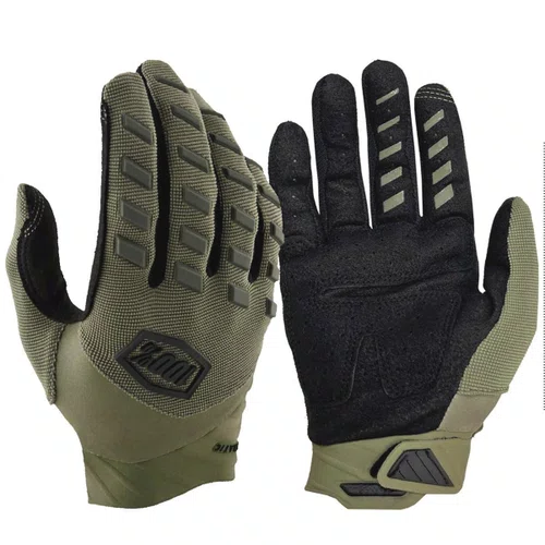 Luva de Ciclismo 100% Airmatic 22 Army Green
