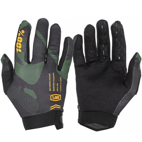 Luva de Ciclismo 100% Itrack Sentinel Preta