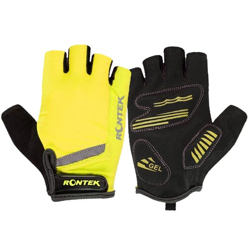 Luva de Ciclismo Rontek RT-20 Gel Amarela