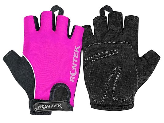 Luva de Ciclismo Rontek RT-10 Feminina Rosa