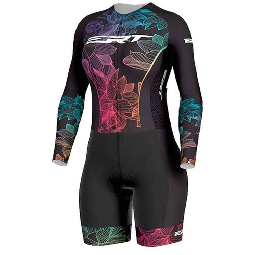 Macaquinho de Ciclismo ERT New Elite Hortencia Feminino Preto
