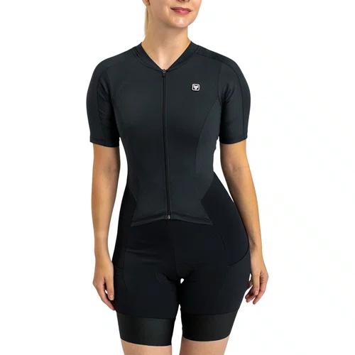 Macaquinho de Ciclismo Free Force Classic Feminino Preto