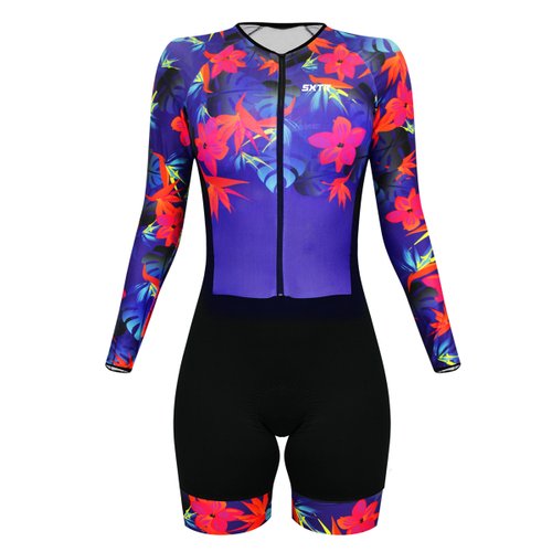 Macaquinho de Ciclismo SportXtreme Expert Manga Longa Califórnia Feminino