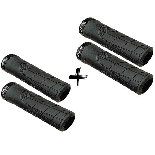 Kit Manopla de Bicicleta Dvorak Ergonômica Gel com Trava 2 Unidades