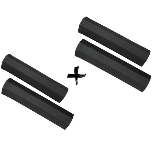 Manopla de Bicicleta Dvorak Silicone Sixty Preta 2 Unidades