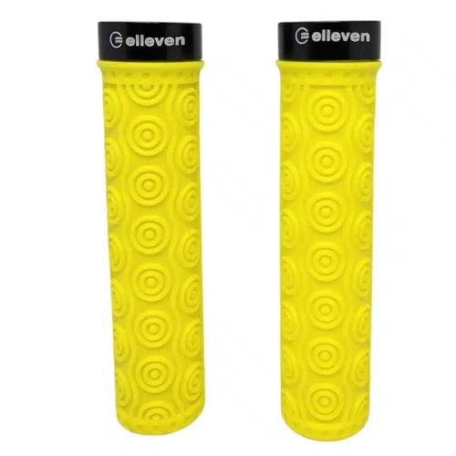Manopla de Bicicleta Elleven Silicone Premium 4 com Trava Amarelo