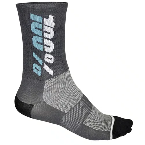 Meia de Ciclismo 100% Rythym Cinza