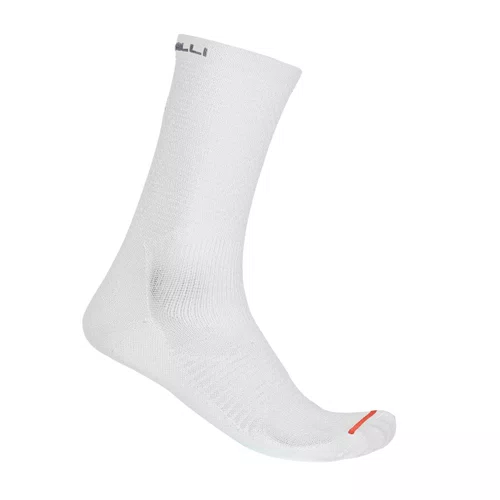 Meia de Ciclismo Castelli A/C 18 Branca