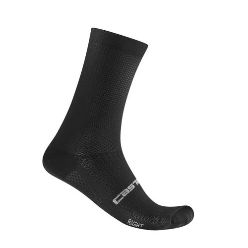 Meia de Ciclismo Castelli Espresso 18 Preta