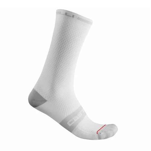 Meia de Ciclismo Castelli Superleggera T18 Branca