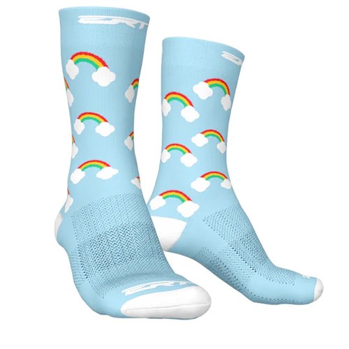 Meia de Ciclismo ERT Rainbow Azul
