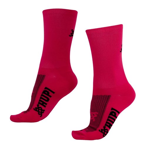 Meia de Ciclismo Hupi Lisa Feminina Rosa
