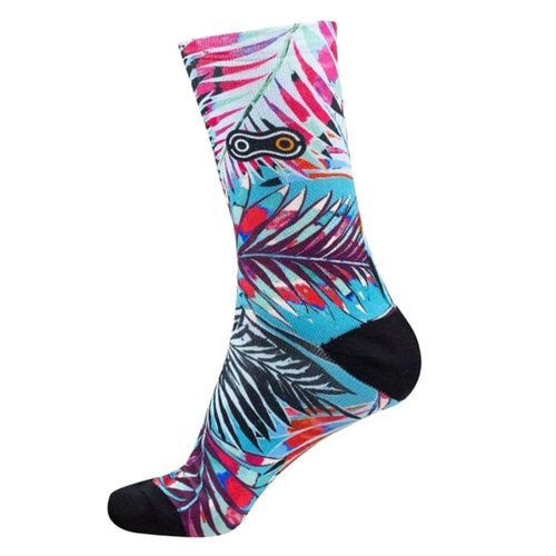 Meia de Ciclismo Marcio May Funny Palm Tree Azul
