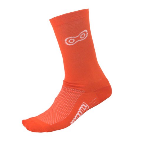 Meia de Ciclismo Márcio May Sports Laranja