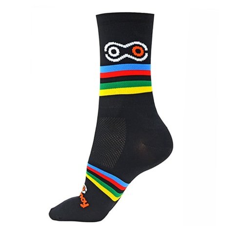 Meia de Ciclismo Marcio May World Champion Preta