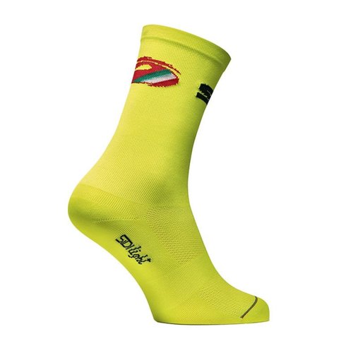 Meia de Ciclismo Sidi Color 2 Amarela