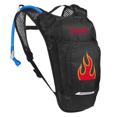 Mochila Infantil de Hidratação Camelbak Mini Mule 1.5L Flame Preta