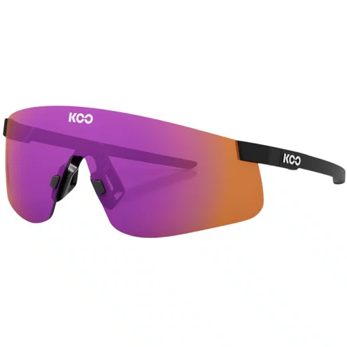 Óculos de Ciclismo Koo Nova Matte Black Mirror Fucsia