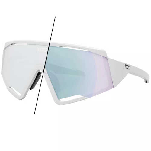 Óculos de Ciclismo Koo Spectro White Turquesa Fotocromático