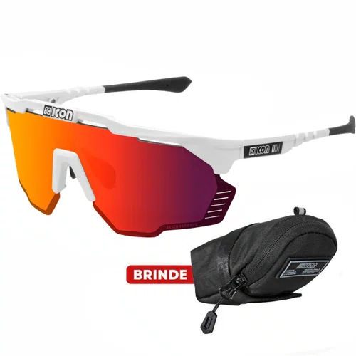 Óculos de Ciclismo Scicon Aeroshade Kunken Vermelho Multimirror 2 Lentes