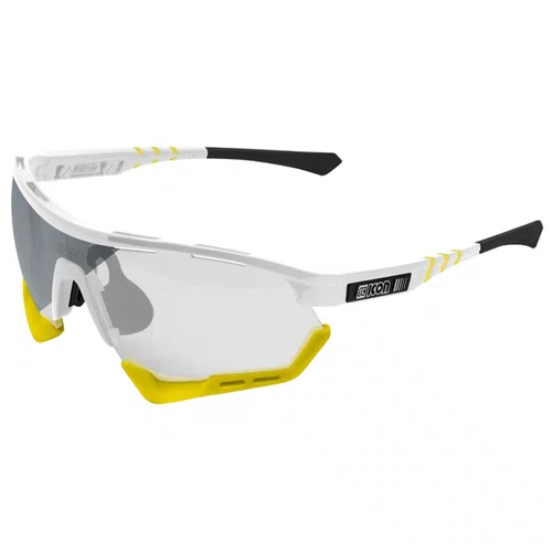 Óculos de Ciclismo Scicon Aerotech XL Fotocromático Silver p Lente de Grau