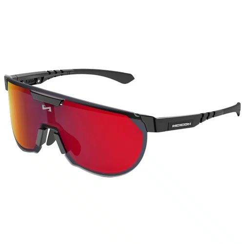 Óculos de Ciclismo Scicon Aerotrail Black Gloss Multimirror Red 2 Lentes