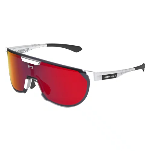 Óculos de Ciclismo Scicon Aerotrail White Gloss Multimirror Red 2 Lentes
