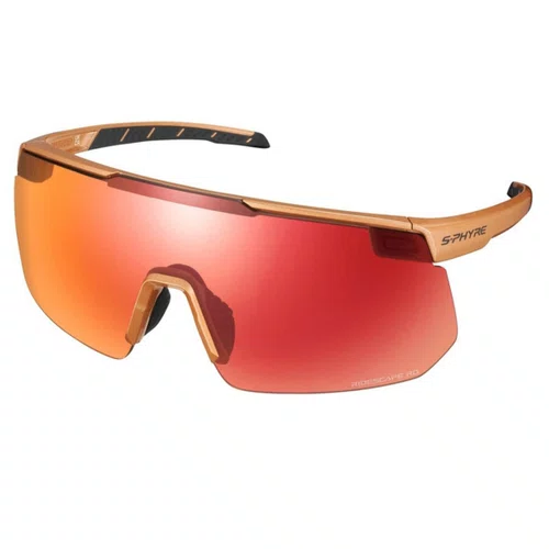 Óculos de Ciclismo Shimano S-Phyre RD Ridescape Metálico Laranja 2 Lentes