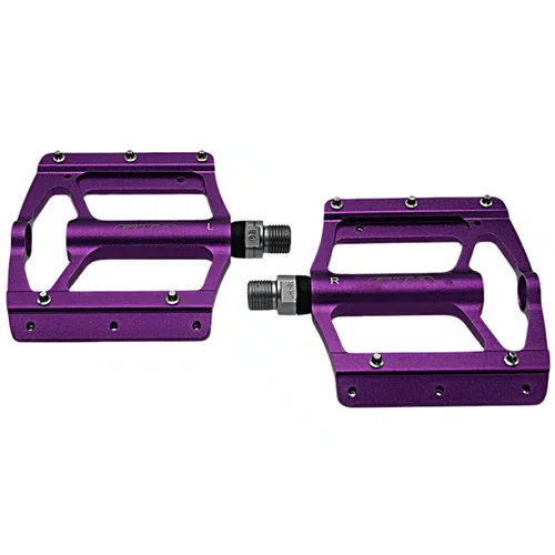 Pedal de Bicicleta GTA Cromoly Plataforma 9/16 Alumínio Roxo