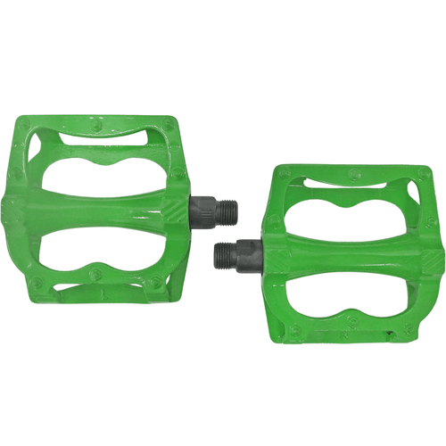 Pedal de Bicicleta Rontek Sense Plataforma Alumínio 9/16 Verde