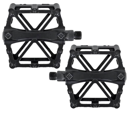 Pedal de Bicicleta Rontek Freeride Plataforma Alumínio 9/16 Preto