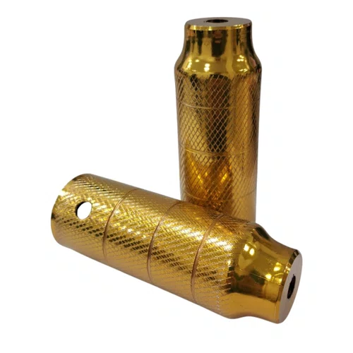 Pedaleira Apoio Trolha Absolute Xadrez Aço Dourado