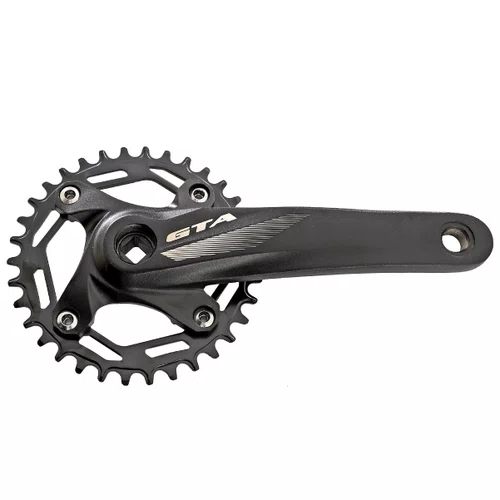 Pedivela de Bicicleta GTA Single Alumínio 34 170mm Preto