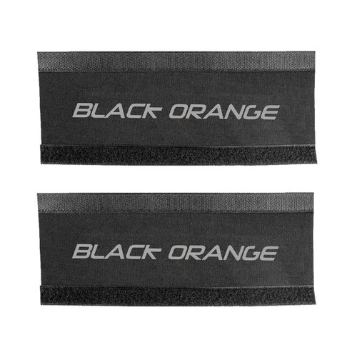 Protetor De Quadro De Bicicleta Black Orange 2 Unidades