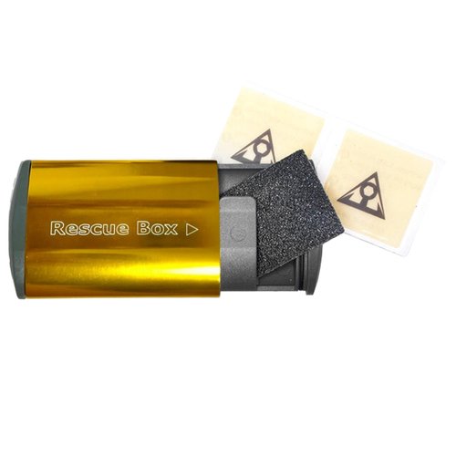 Remendo para Câmara Ar Topeak Rescue Autocolante com 6 unidades Dourado